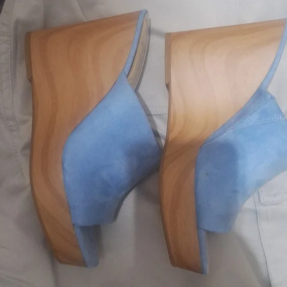 Y2K Jessica Simpson Slide On Wedge - Picture 3 of 9